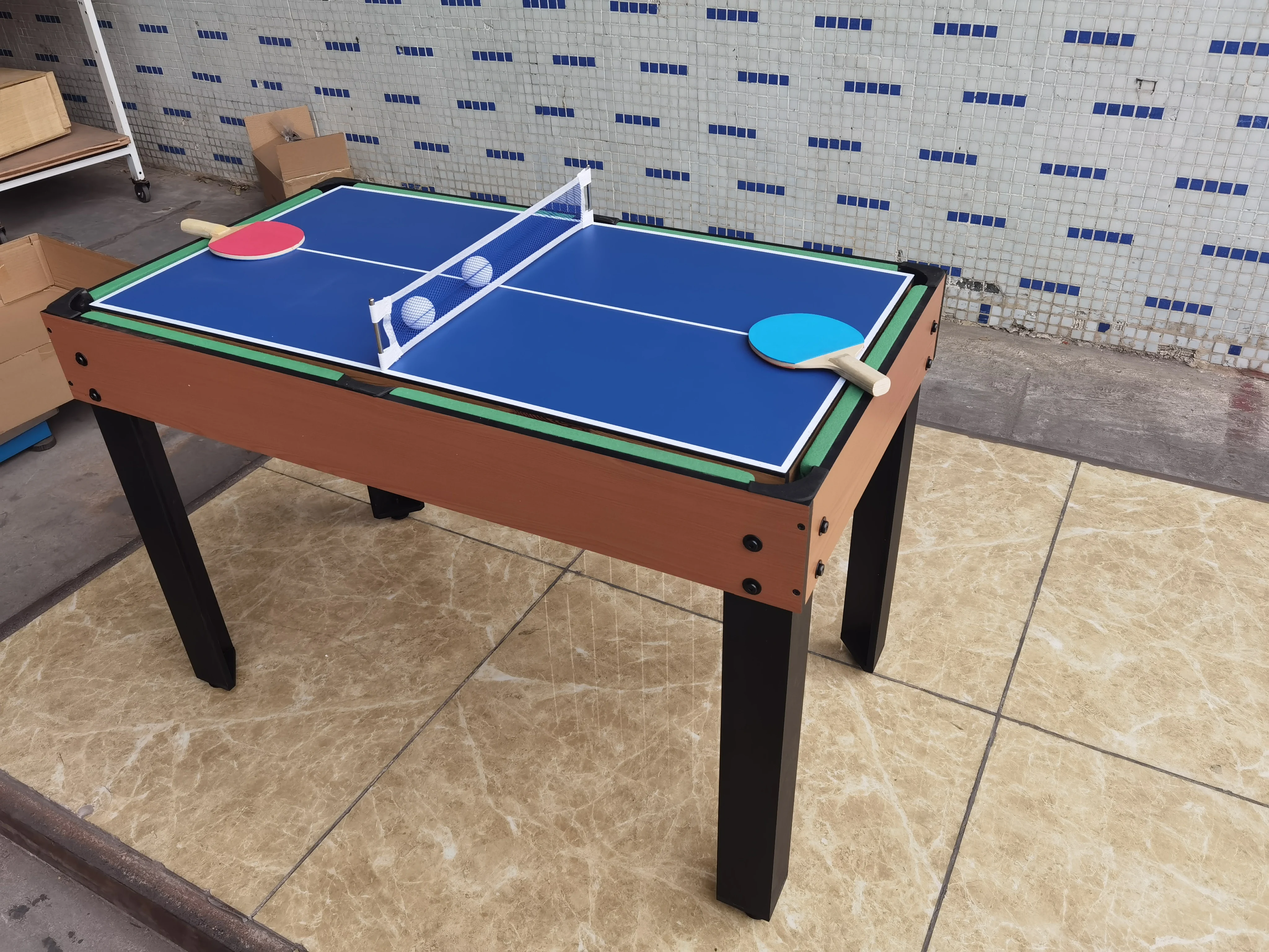 9 in 1 Multi Soccer Game Table with Foosball Billiard Table Tennis Air hockey functions for kids