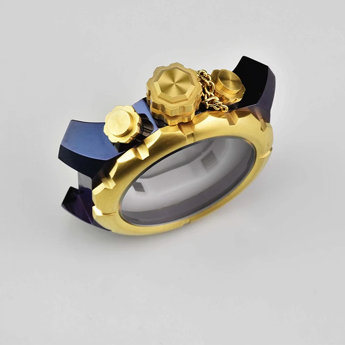 Stainless Steel Fashion Universal Watch Case NH35 Two Tone Gold