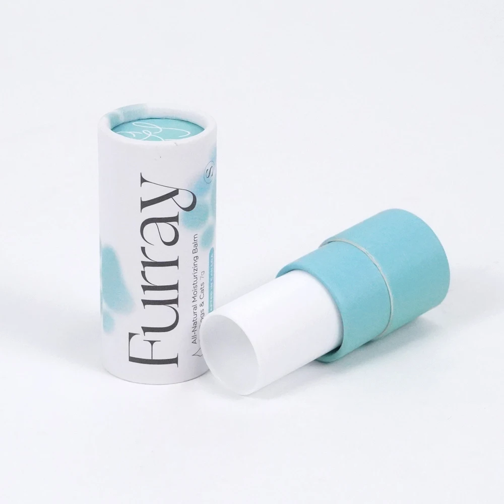 Lipstick Paper Container Round Custom Tube Packaging Lip Balm Twist Up Paper Tube