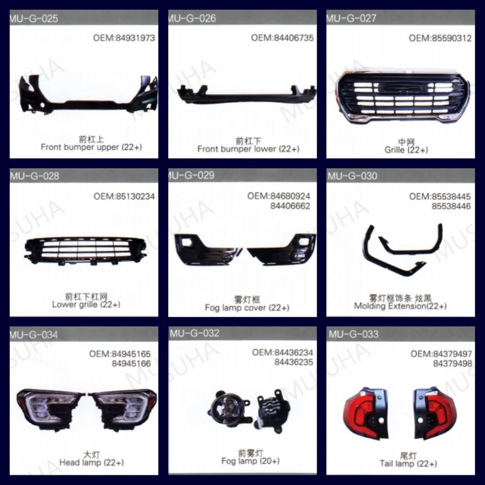 MUSUHA Front Bumper Upper For GMC Terrain Front Bumper Cover Upper  Front Bumper Cover 2022 2023 OEM 84931973 84931971