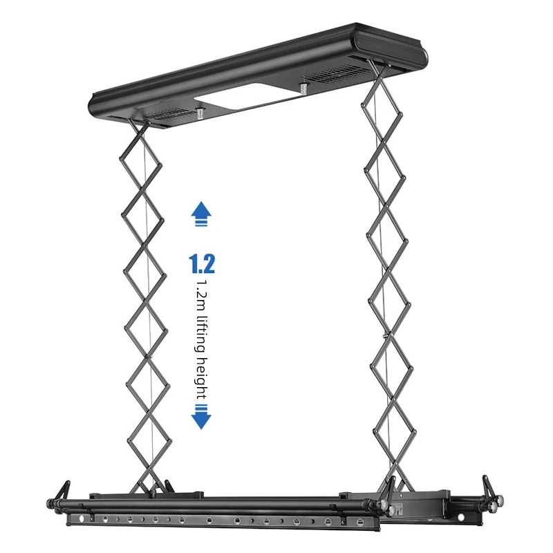 Remote Control Smart Automatic Lifting Folding Electric Ceiling Metal laundry Clothes Drying Rack