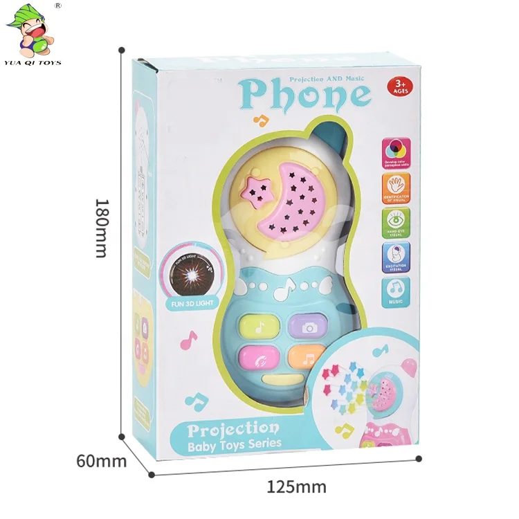 Детский телефон со звуком и светом