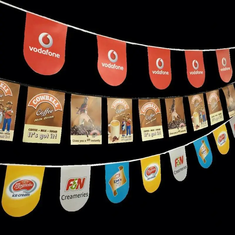 Rainbow String Banner For Festival For Advertising Promotion Activities  decorative garden flag 24x16