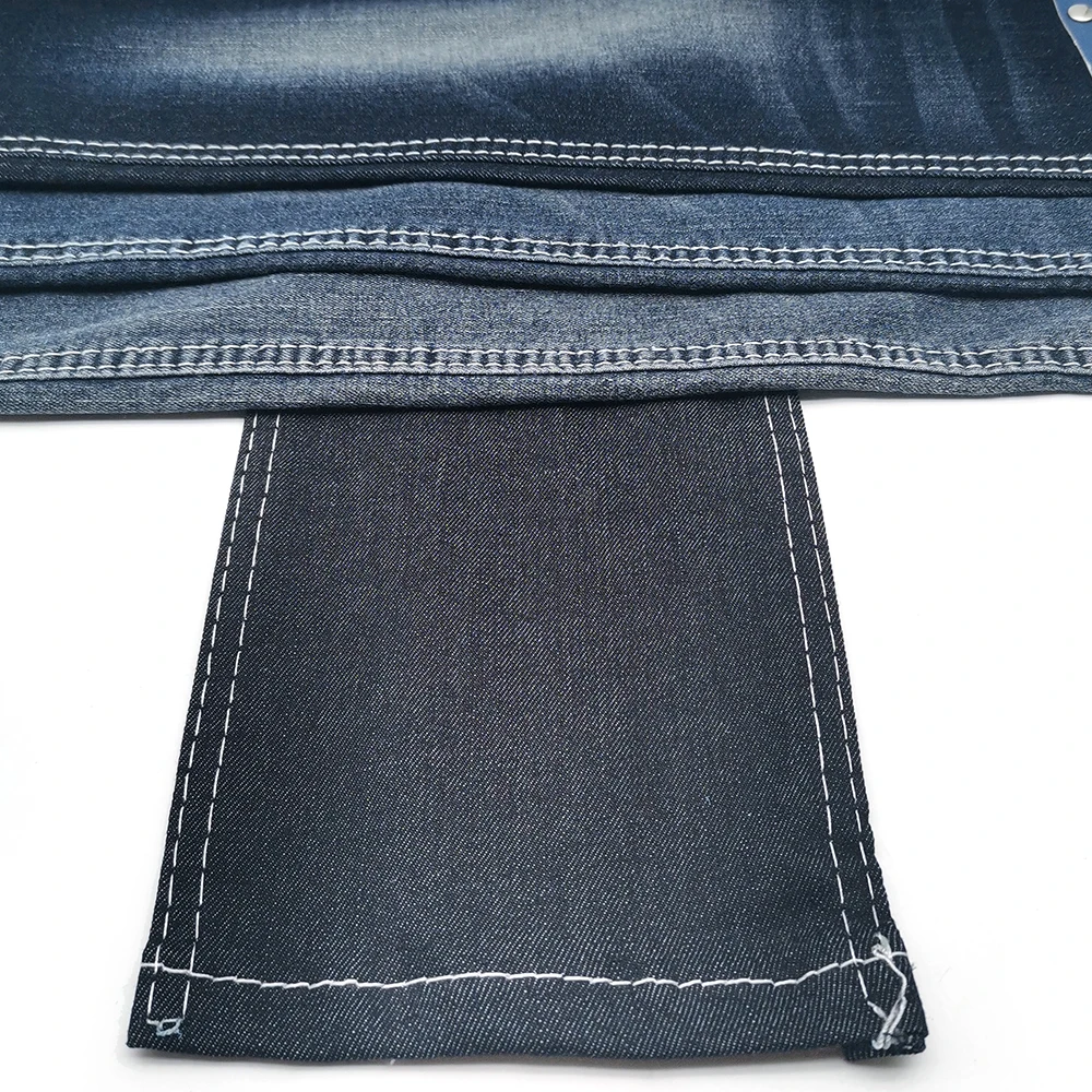 Aufar 8.5 oz 178-180 cm spandex denim fabric stocklot fabrics for jeans pants cotton fabric roll S33G1249