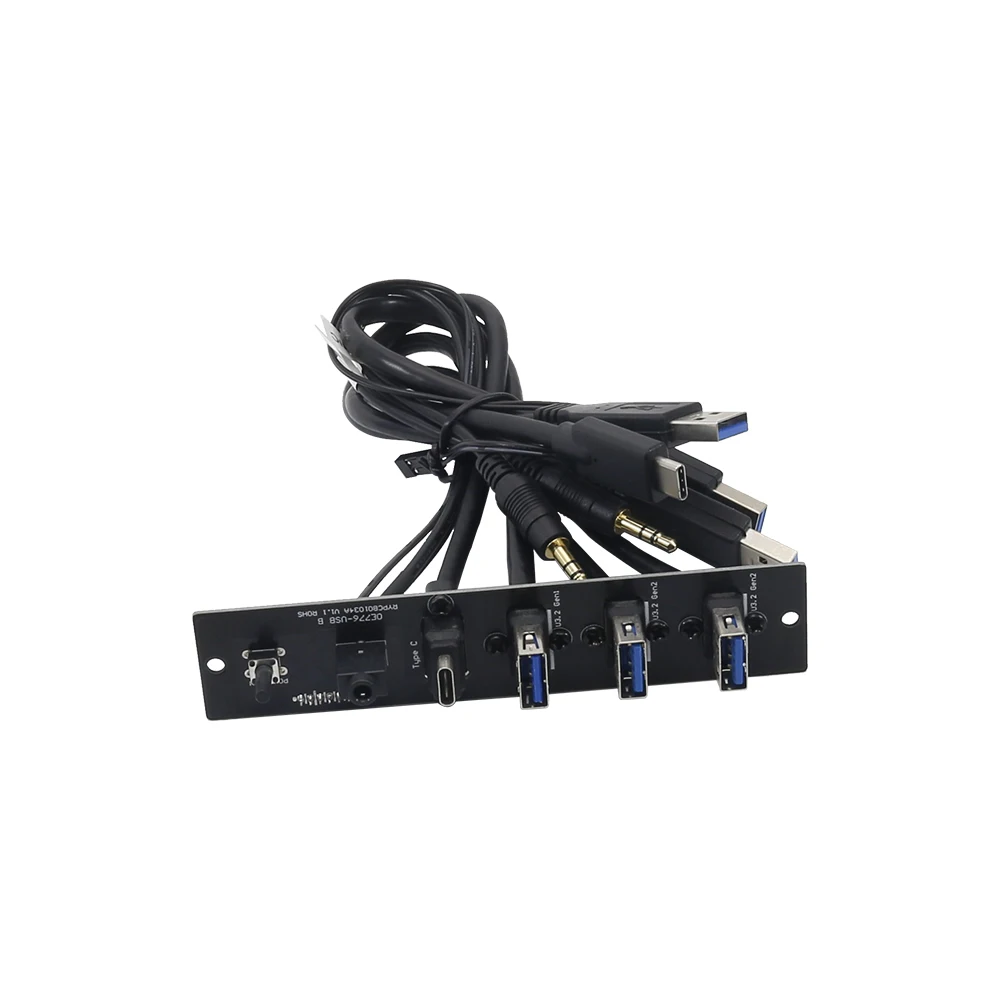 PC Case USB 3.0 Front Panel Cable 1 to 4 ports USB 3.0 USB 3.1 PCB Circuit Board Audio I/O Board Motherboard Interface Expansion