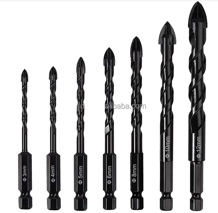 hex shank taper shank round handle cross glass drywall drill bit lowes