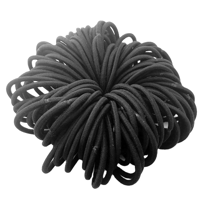 Wholesale custom high quality 4MM thick nylon rubber bands for designers to design and make simple rubber bands