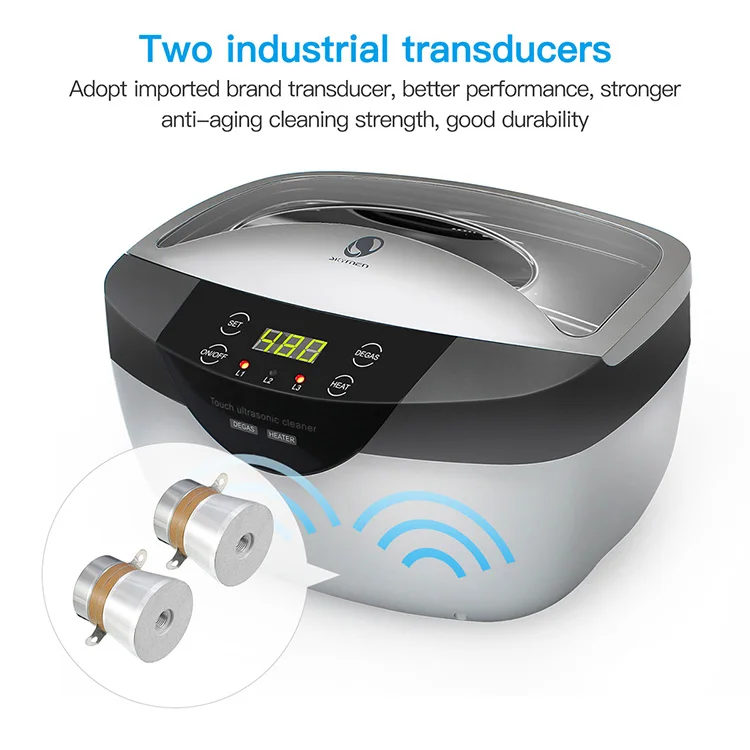 Skymen 2.5L household digital ultrasound cleaner smartphone timer cleaning bath device factory with heater warranty