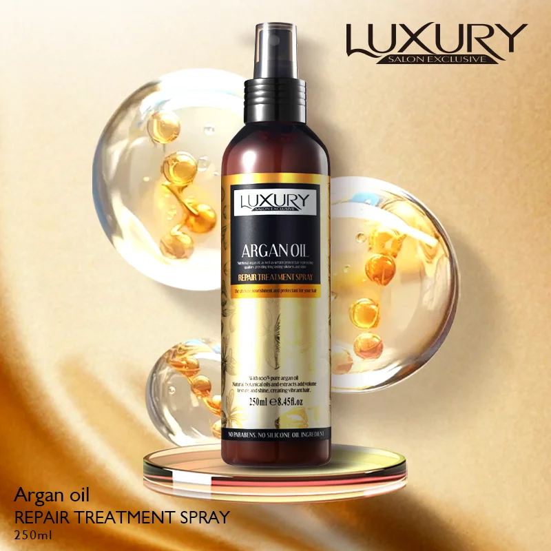 Detangling Hair Spray DEEP Moisturizing Custom LOGO Protein Argan Oil HAIR MIST Spray Moroccan Argan Oil Spray