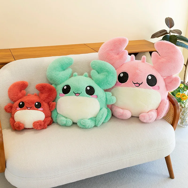 Cartoon Crab Doll Rich Man Plush Toy Super Cute Ragdoll Pillow Children