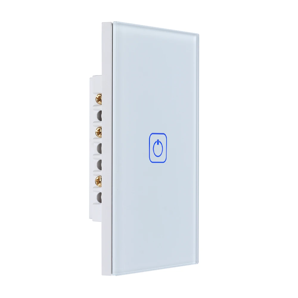 Умные переключатели Zigbee с Wi-Fi, настенный сенсорный выключатель, управление через приложение, стандарт США, без нейтрального провода