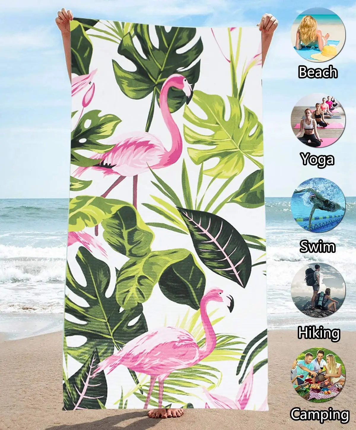 Summer  custom Fashion Quick Fast Dry Sand Free Proof personalized designer Microfiber Pool Beach Towel