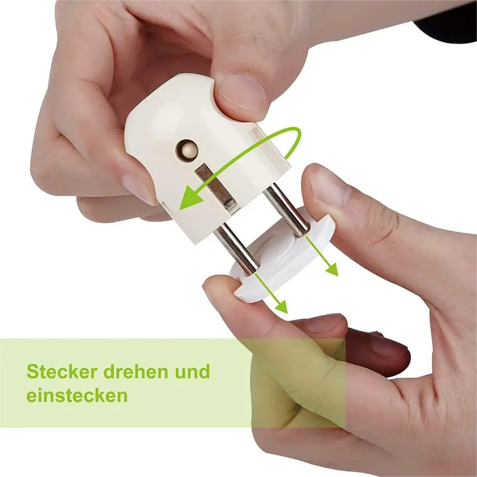 Baby Safety Socket Cover Child Baby Proofing Electric Plug Covers White Baby Proofing Outlet Covers with Hidden Pull Handle