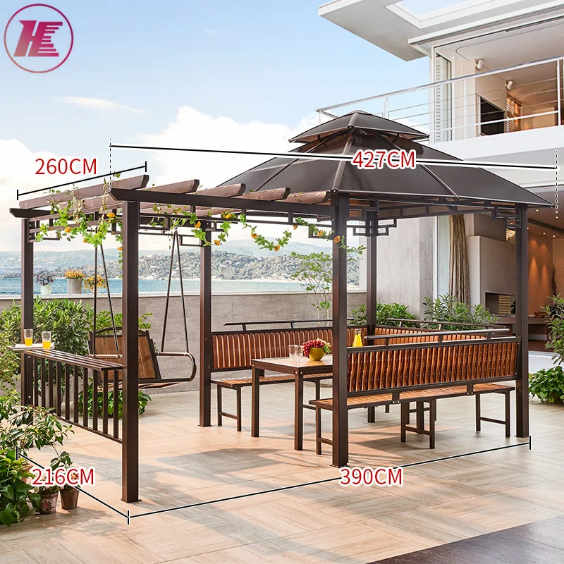Luxury Outdoor Garden Patio Gazebo Pavilion With Garden Carport Gazebo Awning