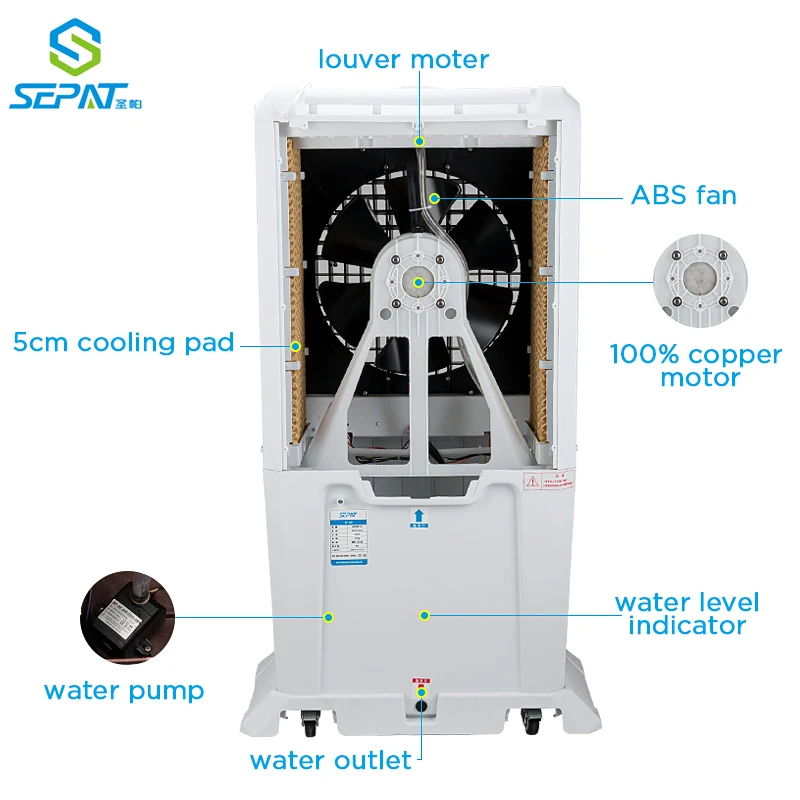 SF-60E 60l commercial cold big room evaporative air cooler