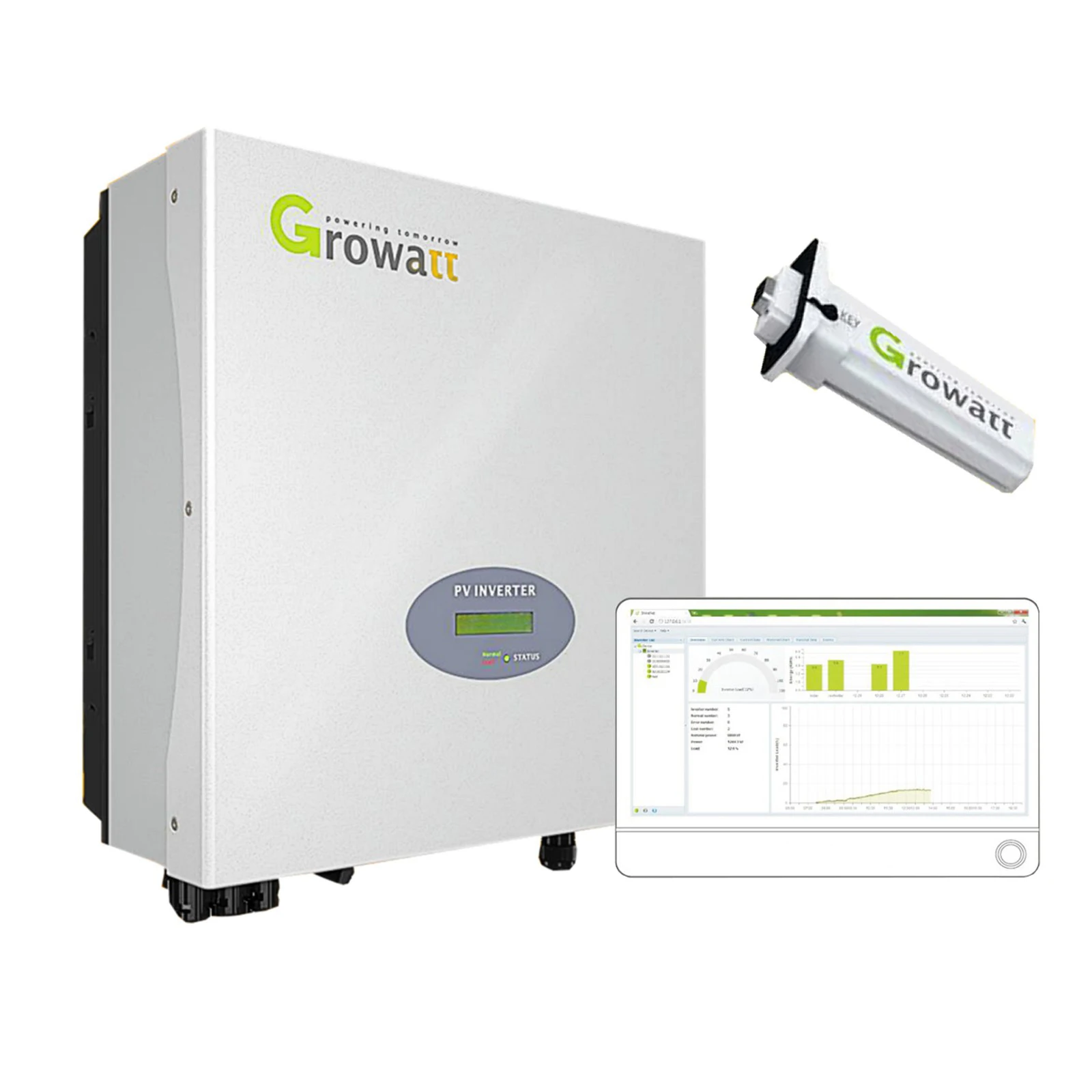  Инвертор для солнечной батареи Growatt с контроллером заряда MPPT 3 кВт 5