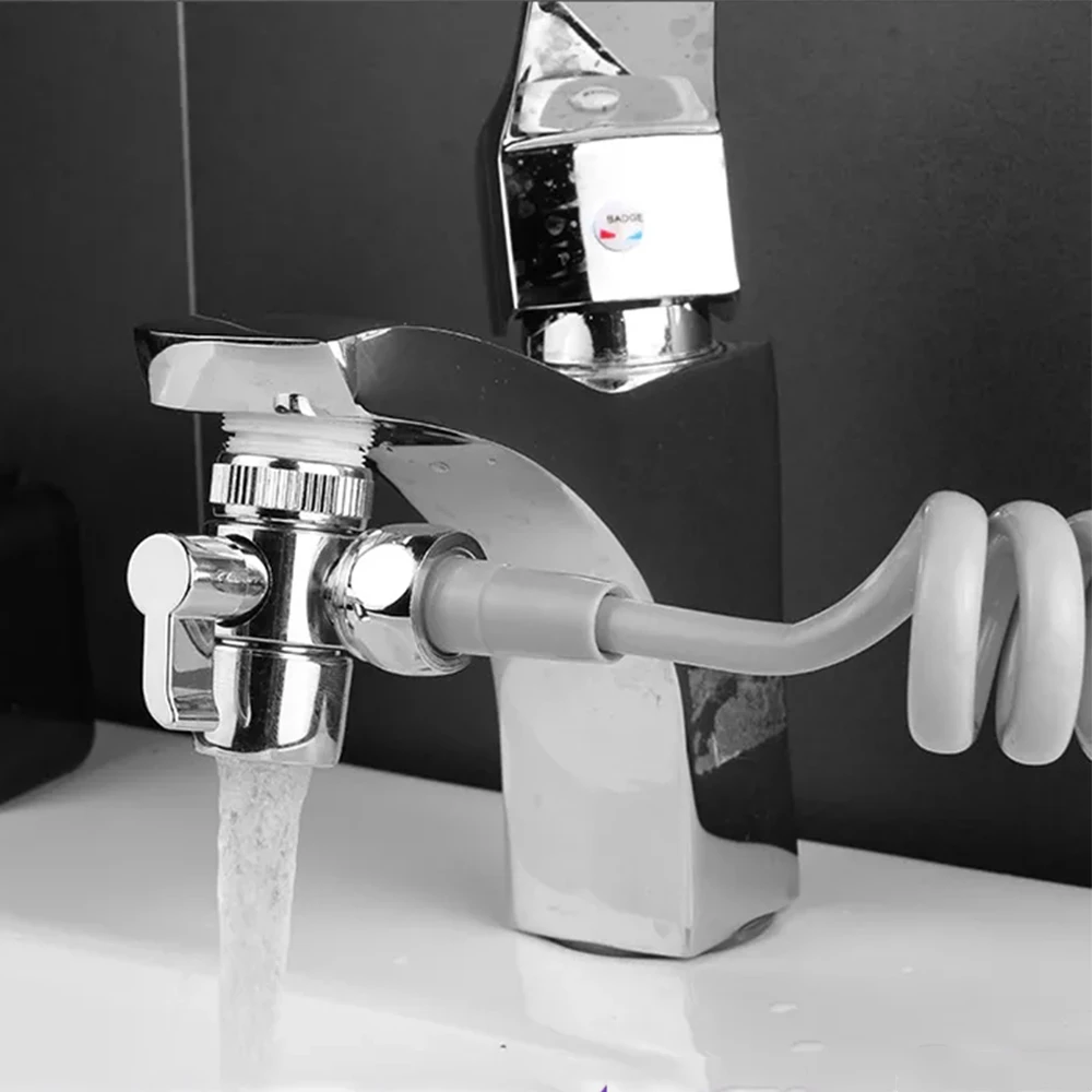 Hand Shower Sink Hose Sprayer Shower Head Attaches To Tub Faucet,Dog Bathing Hose Shower Set For Laundry Bathroom Kitchen