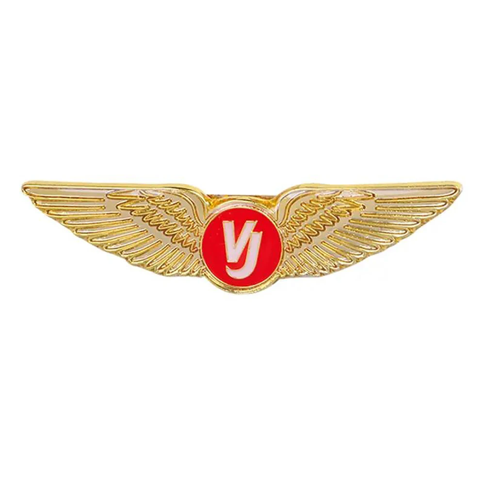 Promotional Custom 3D Gold Airplane Lapel Pin Metal Pin Badge