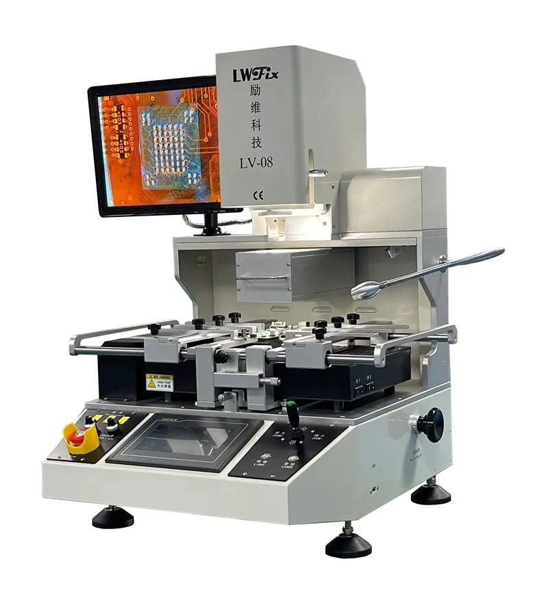 5300W Automatic Hot Air Rework Station Soldering Machine for Game Consoles Mobile Phone and Laptop Repairing PCB Working LV-08