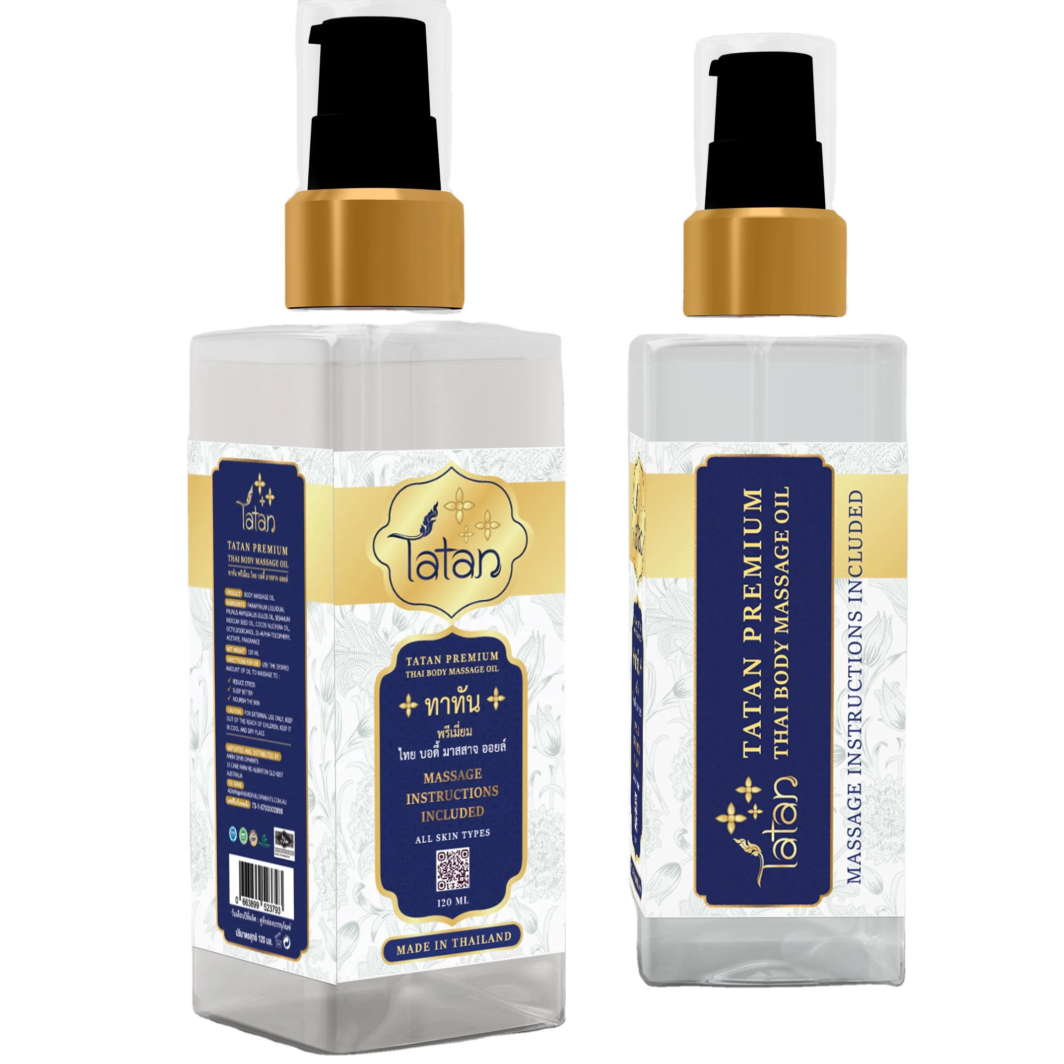 Tatan Premium Thai Body Massage Oil Thai Organic Traditional Authentic Finest Premium Quality Thai Massage Product Best Seller