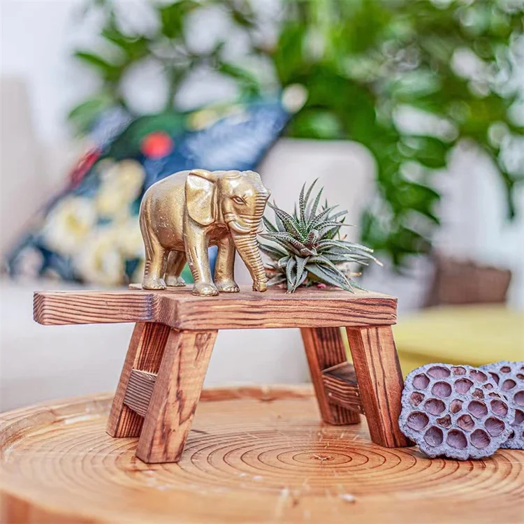 Wood Pedestal Riser, Farmhouse Footed Kitchen Soap Tray Decorative Waterproof Wooden Stand,Counter Sink Home Decor