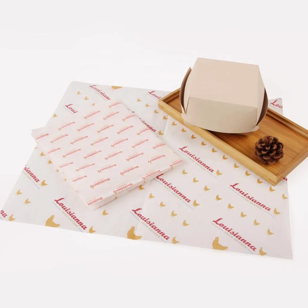 
Custom sandwich and hamburger packaging PE coated greaseproof paper 