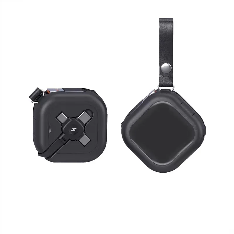 UUTEK  Nouveau cable de charge rapide telescopique 3 en 1 support de telephone portable cache integre ceble usb