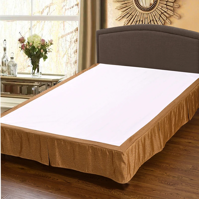 Luxury Decorative Bed Skirt Quilted Bed Skirts Fitted Bedding Hotel Bed Skirt For Mattress Cover Hotel Design Wholesale