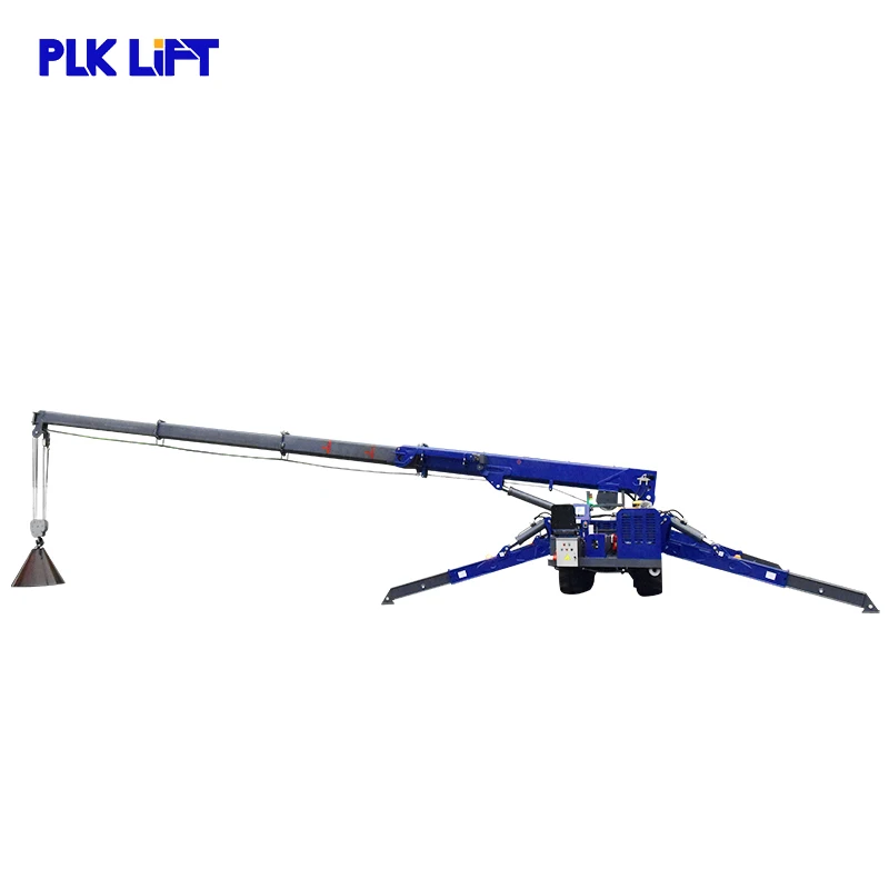 counterweight Telescopic Crane Rubber Track Spider Hoist