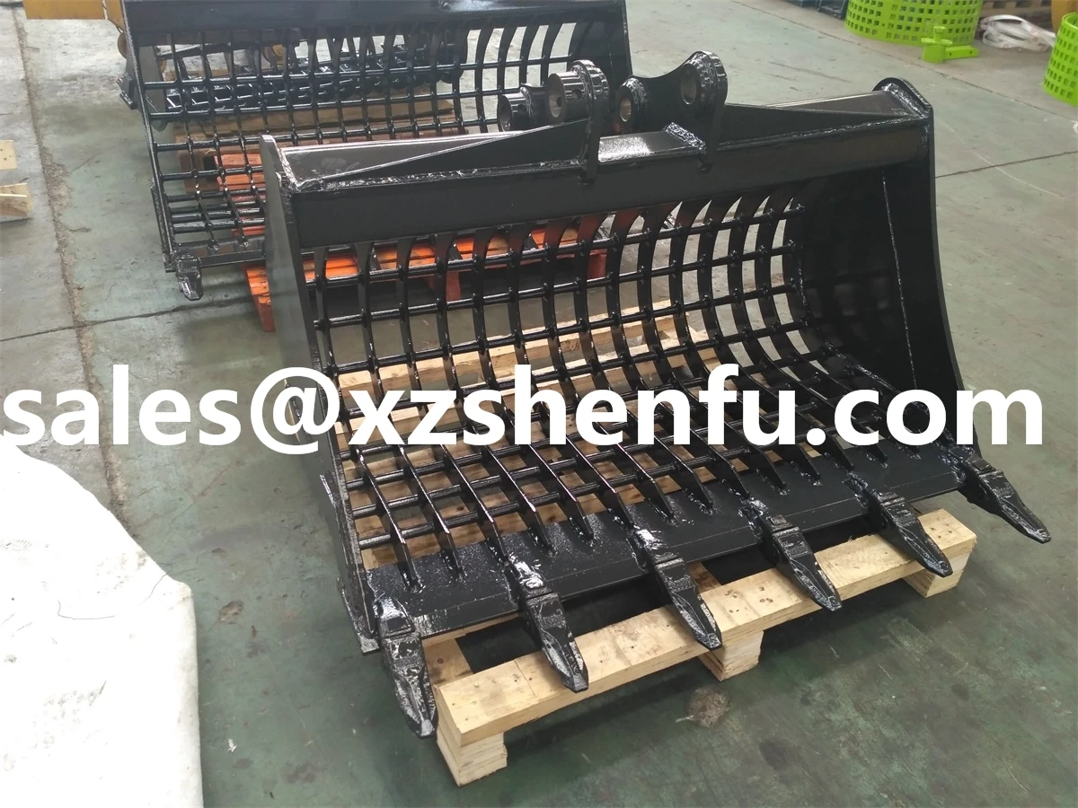 5 ton excavator skeleton bucket wide 1200mm with teeth sieve buckets for sale