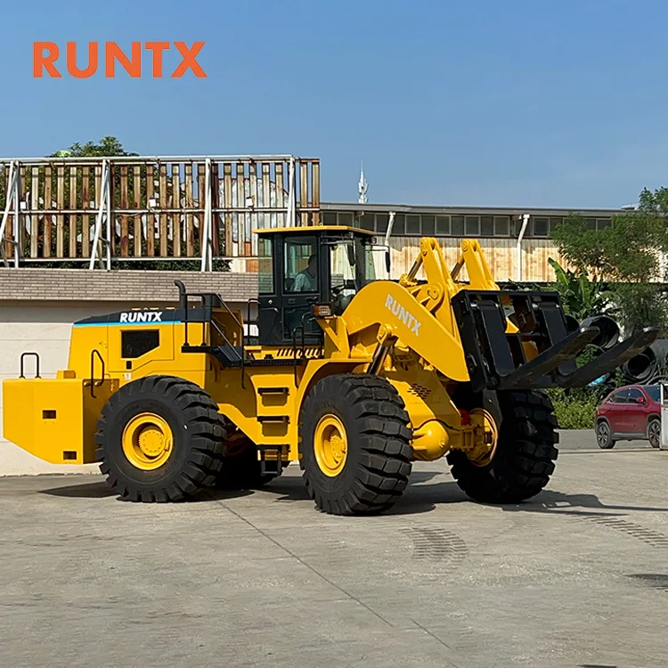 Stone Block Handler 18ton 28 ton 42ton 48Ton Wheel Forklift Loader Heavy Duty Forklift Loader