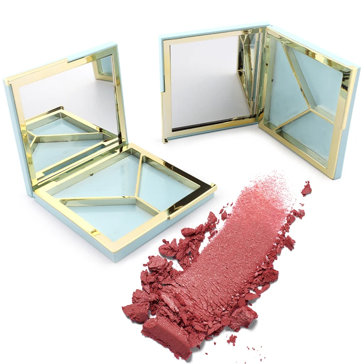 
Liquid quicksand simple Design Square Empty Eyeshadow Container of OEM Empty Color Makeup Pallet Case Empty Eyeshadow Container 