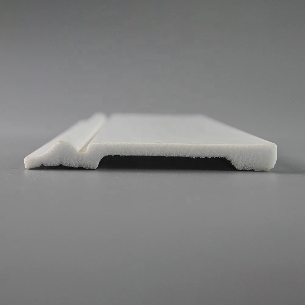 80*10mm PS Waterproof Ceiling Cornice LED Light Flooring Accessories Decorative Flooring Skirting Mouldings Floor Baseboards