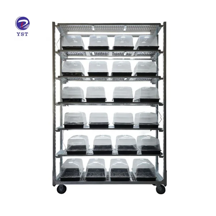 Metal Transport Wire Racks For Mushroom And Microgreens Production