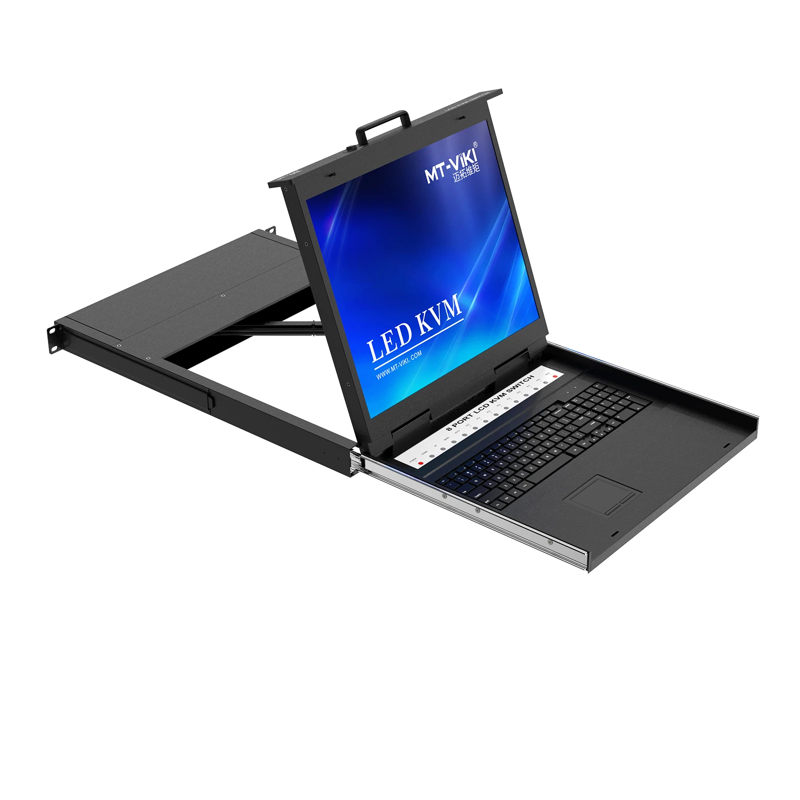 19 inch LCD KVM switch with VGA 8 port, MT-VIKI 19' LCD KVM Console Drawer, 1U Rack LCD KVM Switch