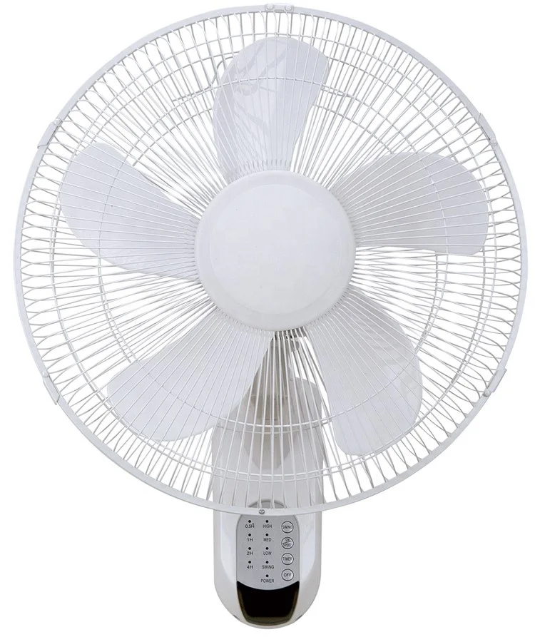 High quality small white electric remote control home ventilador oscillation 16 inch wall mount fans