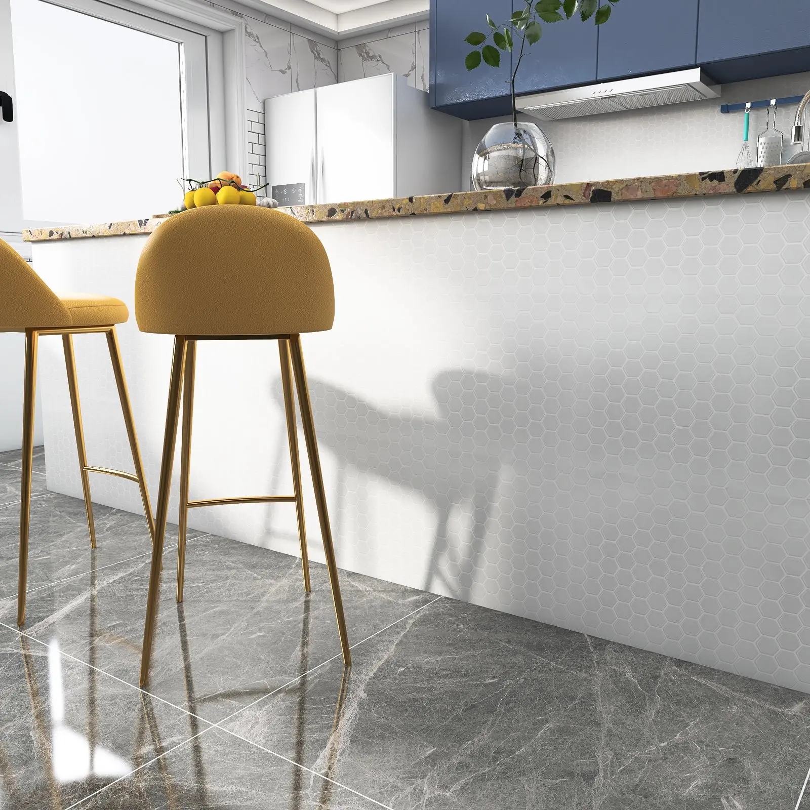 Furniture series Decorative Sticker Peel and Stick Waterproof Kitchen Bathroom Furniture Adhesive Sticky Sticker Wallpaper