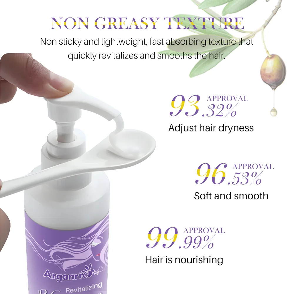 Custom Label Logo Paraben Free Anti-frizz Vegan Hair Shampoo for Normal to Dry Hair