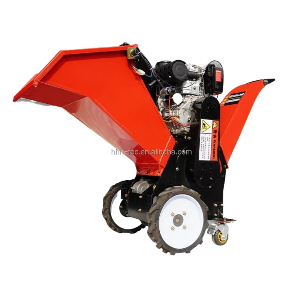 commercial grade automatic forest king wood chipper shredder red made in china