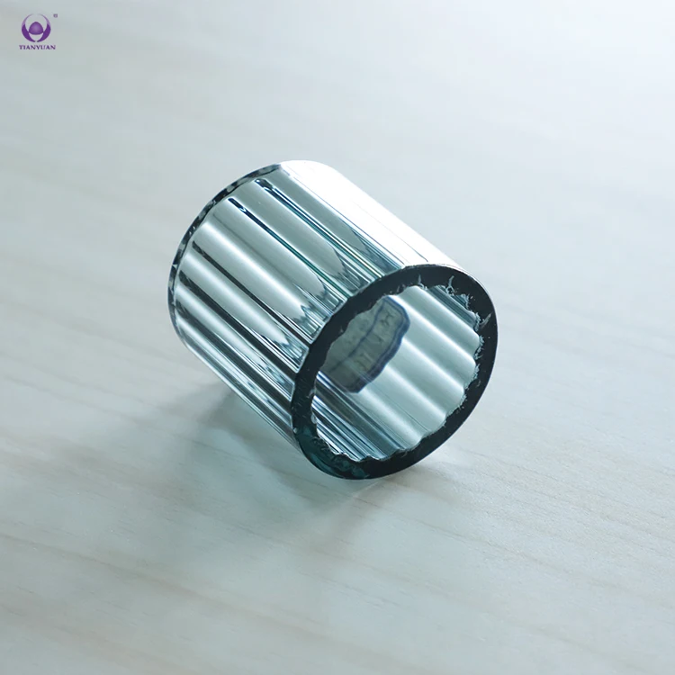 Colored Borosilicate Glass Tubes Custom Wall Thickness Inner Stripe Glass Tube Custom Diameter 50Mm 60Mm Glass Tubing