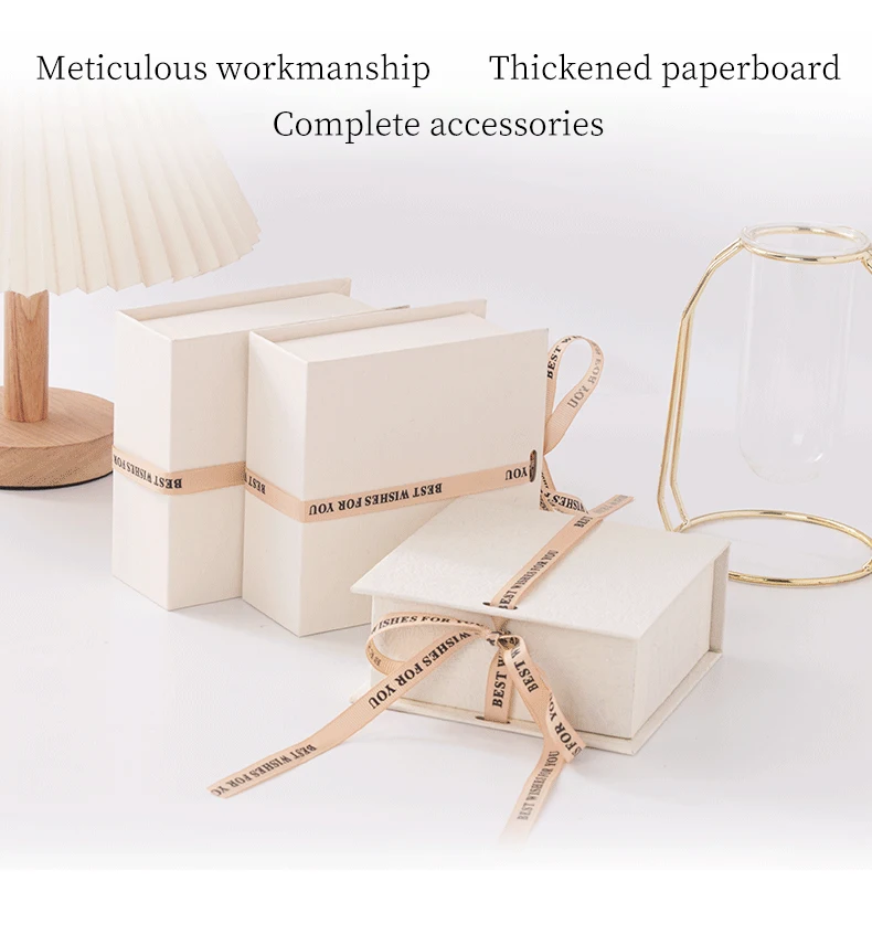 Jewelry Gift Packaging Box Necklace Nail Art Earring Bracelet Ring Anklet String Jewelry Made Durable Paperboard Cosmetics Use