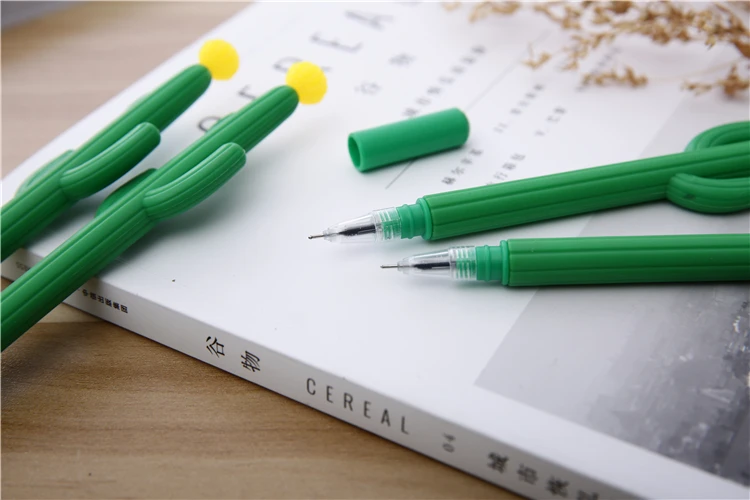 Wholesale Good Quality Student Cute Plant Cactus Gel Pen