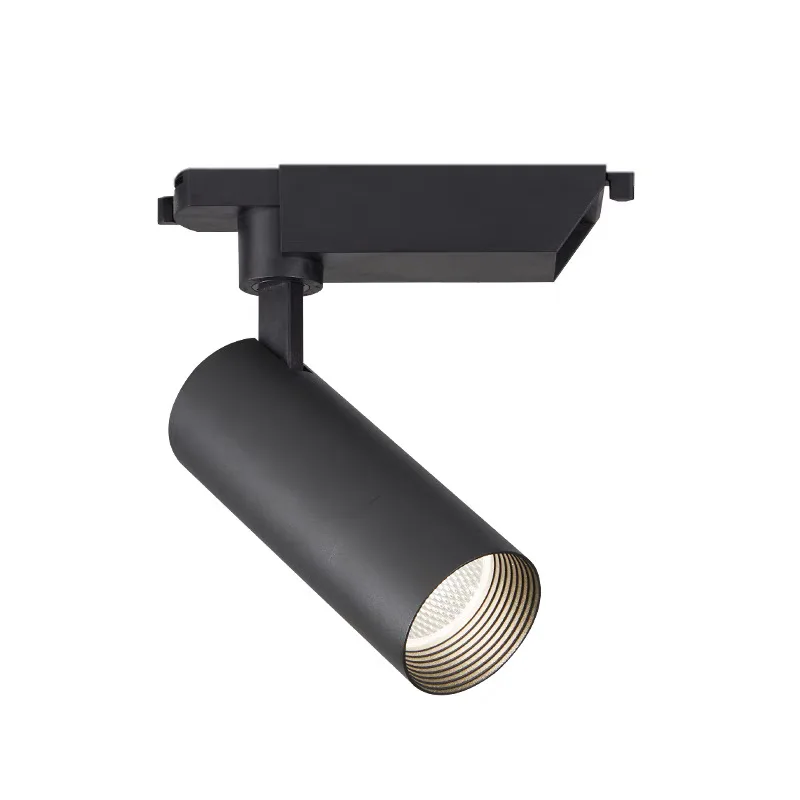 Anti Glare Adjustable DALI Dimmable 4 Wire Magnetic Rail Spotlight 7w 9w 12w 15w LED Track Light