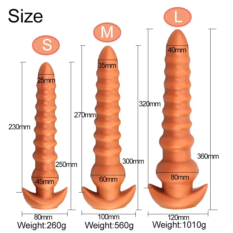 Natural Soft Huge Anal Plug Big Butt Plug Beads Anus Expansion Stimulator Prostate Massage Erotic Anal Sex Toys For Woman Men