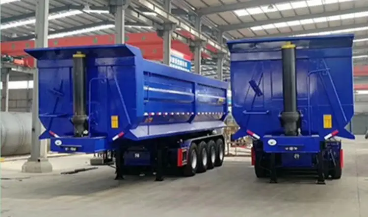 factory sales dump truck 3 4 axles 40 50 ton  35 40 50 cbm truck Side Tipper / Rear Dump