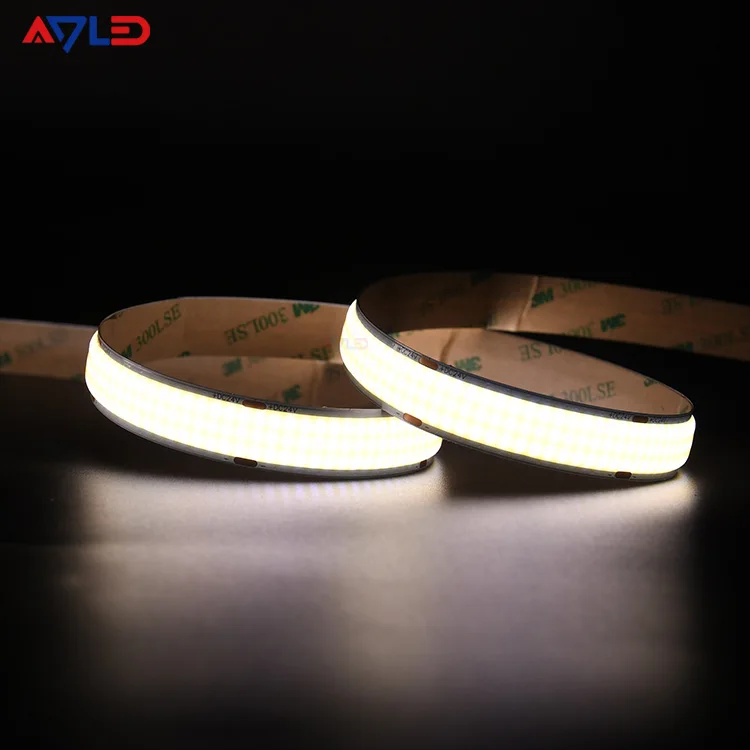 Nature White16.4ft 24V COB LED Strip High Density 960LEDs 25w/m LED Light COB Dimmable Flexible COB Cool White LED Light Strip
