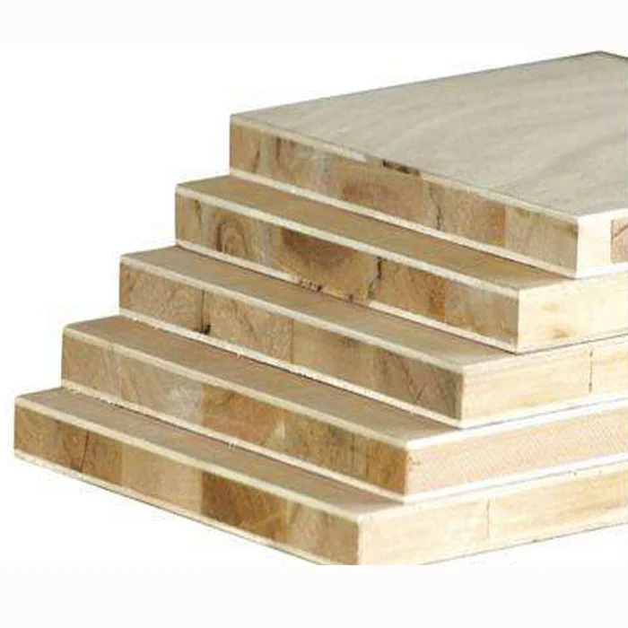 High Quality Albasia block board  Plywood 9mm Melamine block Board
