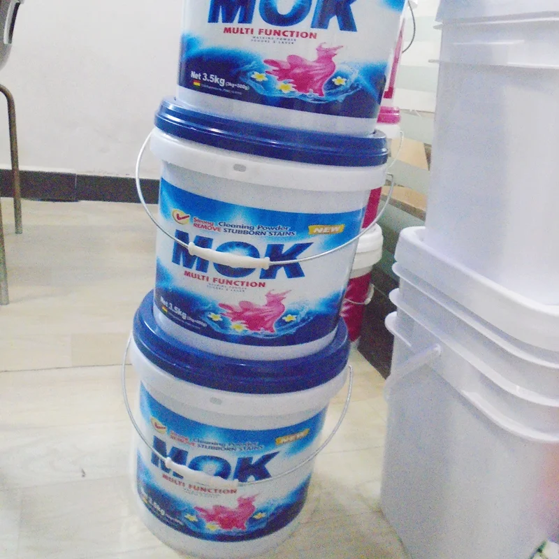 Eco-friendly soap powder quick cleaning laundry detergent with long lasting fragrance China washing powder in buckets