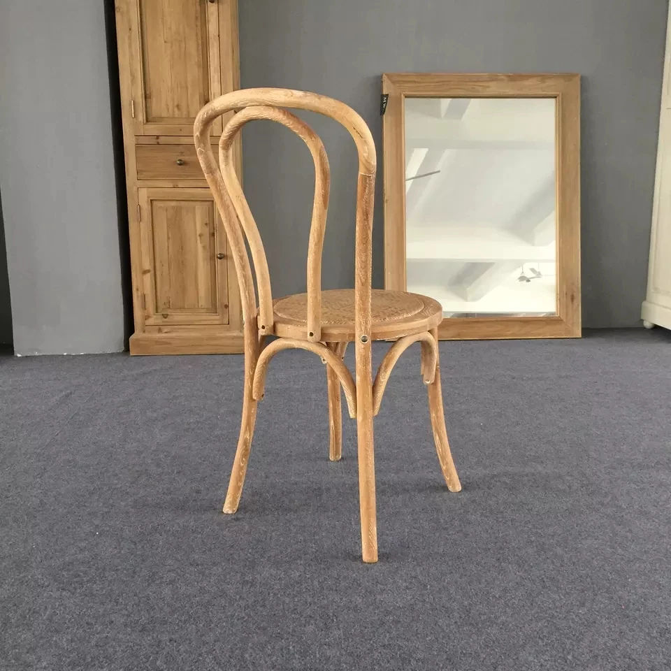 Mrs Woods High Quality Nordic Luxury Modern Oak Wooden Rattan Crossback Chairs Outdoor Wedding Dining Cross Back Chair