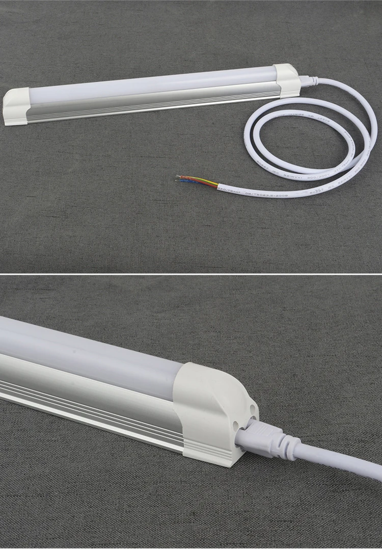 LED Tube Lighting 250~1200mm T5 LED Tube Office Indoor Warehouse Supermarket Aluminum/Glass/PC Body IP65 Rated 8ft